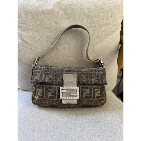 Fendi glitter zucca baguette - Picture 7 of 8